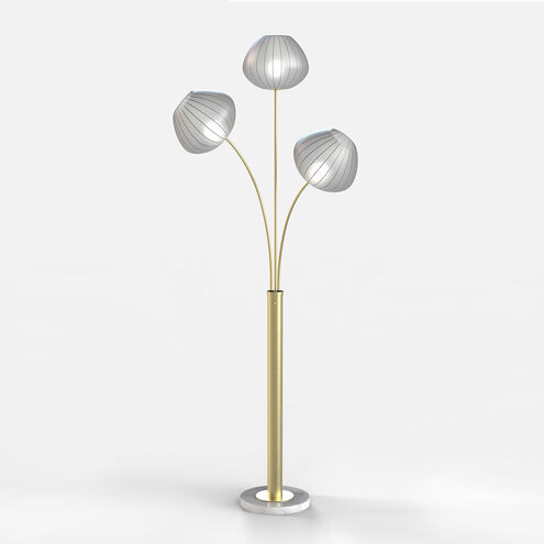 Bloom 61 inch 14.00 watt Black Nickel Floor Lamp Portable Light