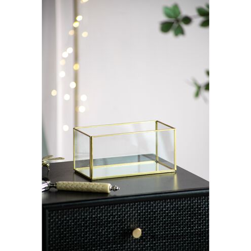 Anita 5 inch Clear/Gold Box