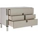 Hestia 37.5 X 36 inch Dove and Smoke and Bronze Side Table
