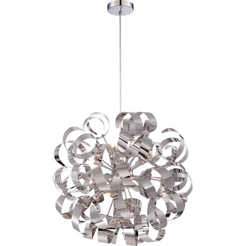 Ribbons 12 Light 23 inch Polished Chrome Foyer Light Ceiling Light