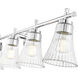 Belle 5 Light 42 inch Chrome Bath Vanity Light Wall Light