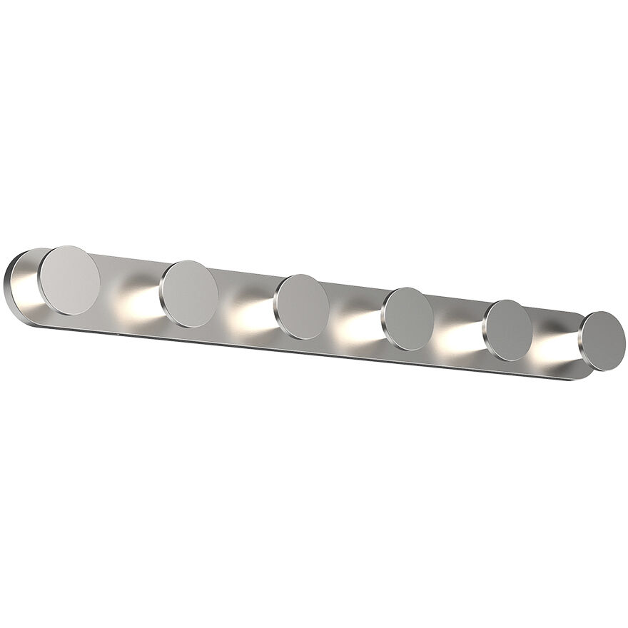 Edna Bath Vanity Light Wall Light in Brushed Nickel