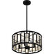 Bankston 4 Light 18 inch Matte Black Pendant Ceiling Light