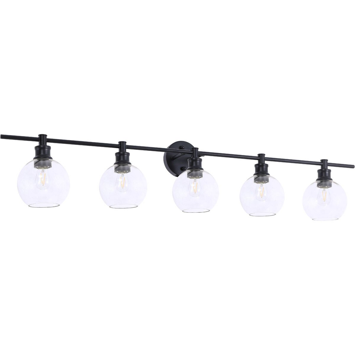 Syracuse 5 Light 47 inch Black Wall sconce Wall Light