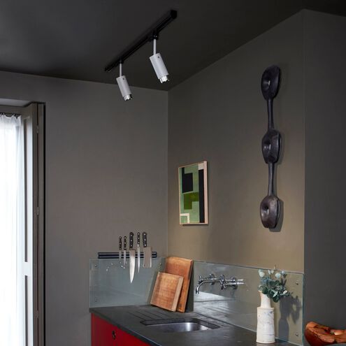 Exhaust Track 1 Light 110-120 Graphite / Steel Spotlight Ceiling Light