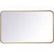 Evermore 36 X 22 inch Brass Mirror