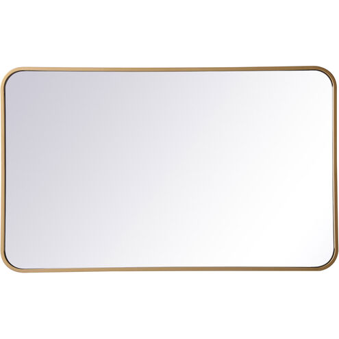 Evermore 36 X 22 inch Brass Mirror