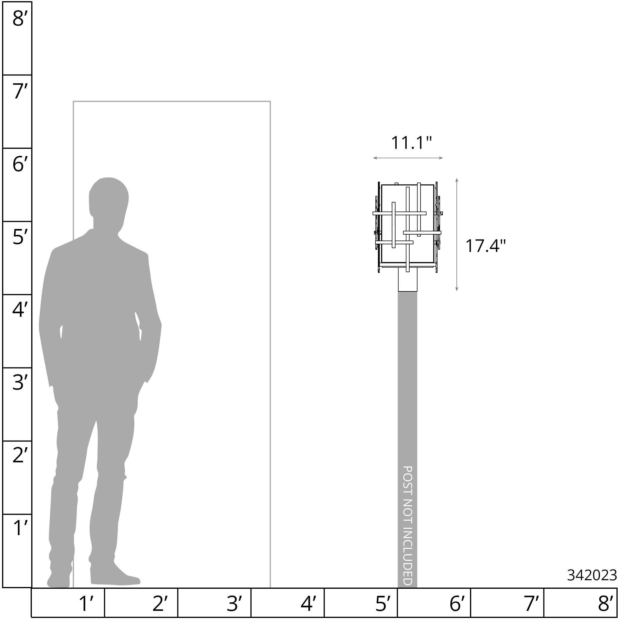 Tura 1 Light 17.4 inch Coastal Burnished Steel Outdoor Post Light