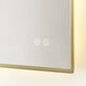Cadre 30 X 30 inch Satin Brass Backlit Wall Mirror