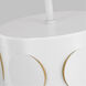 kate spade new york Dottie 1 Light 7.13 inch Matte White Pendant Ceiling Light