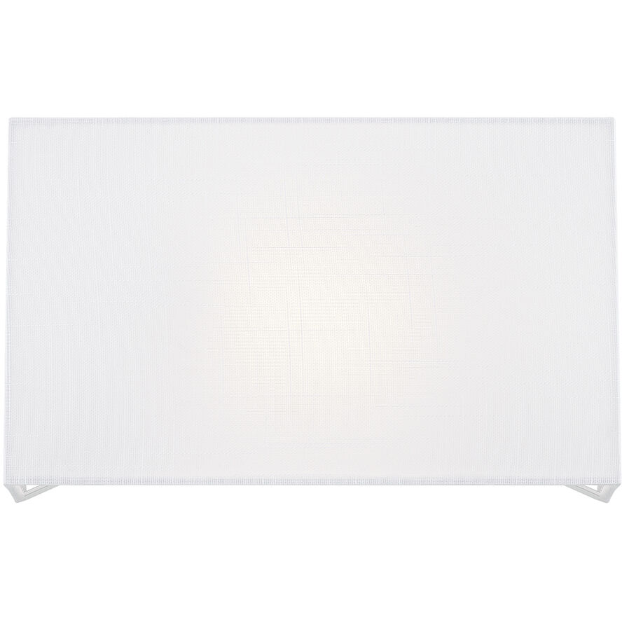 Textile Collection 1 Light 13 inch White ADA Wall Sconce Wall Light