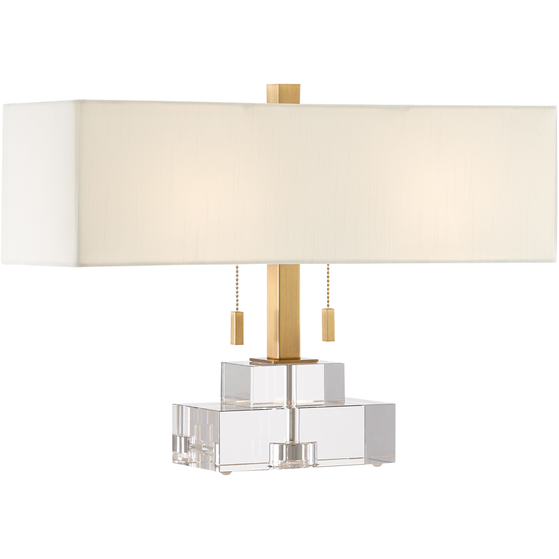 Chiara 14.5 inch 75 watt Clear/Antique Brass Table Lamp Portable Light