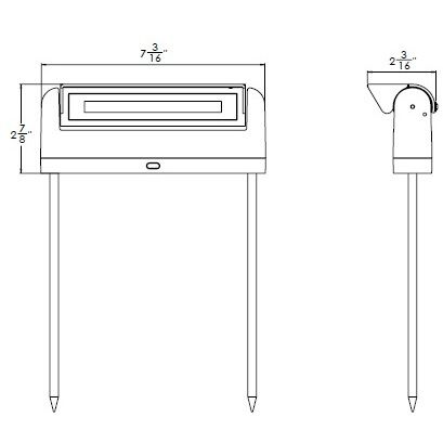 Linear 12 5.00 watt Bronze Path Lighting in 2700K-6500K, Colorscaping
