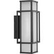 Unison 2 Light 18 inch Matte Black Outdoor Wall Lantern