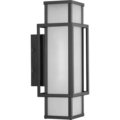 Unison 2 Light 18 inch Matte Black Outdoor Wall Lantern