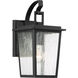 Cantebury 1 Light 14 inch Coal/Gold Outdoor Wall Mount, Great Outdoors