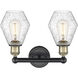 Cindyrella 2 Light 15 inch Black Antique Brass Bath Vanity Light Wall Light in Seedy