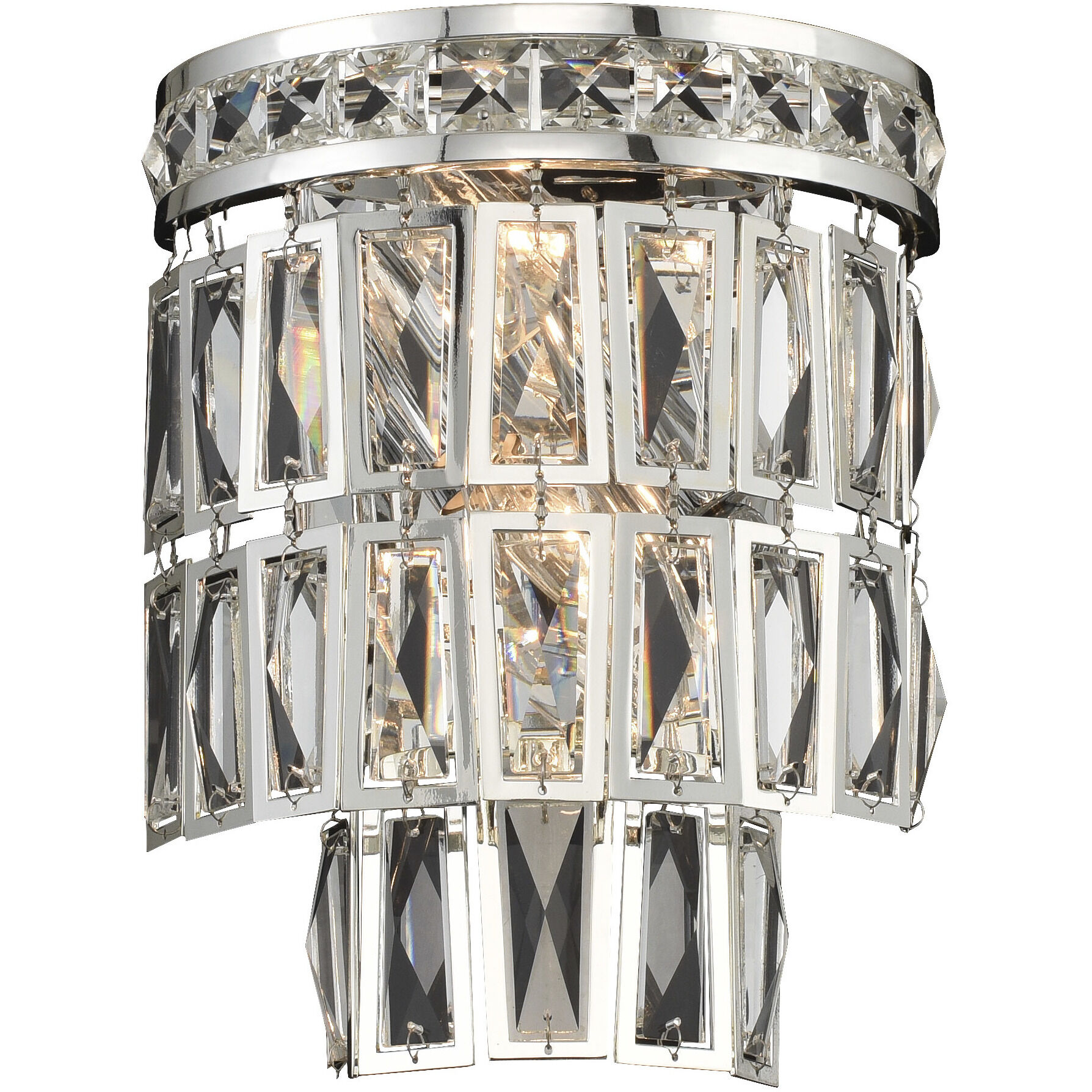 Kasturi 2 Light 7 inch Silver ADA Sconce Wall Light