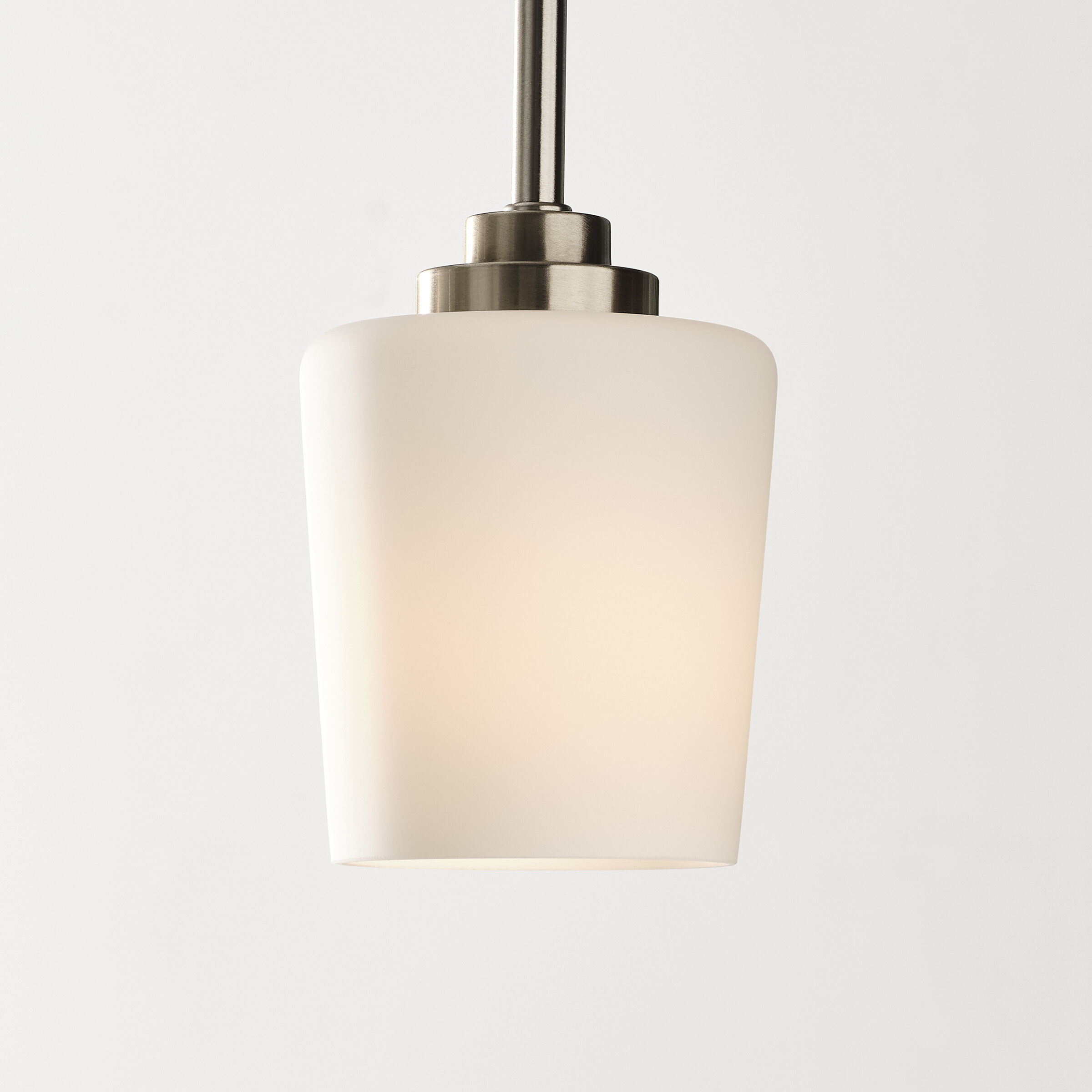 Windom 1 Light 4.25 inch Brushed Nickel Pendant Ceiling Light