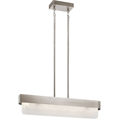 Serene LED 6 inch Classic Pewter Chandelier Linear (Single) Ceiling Light