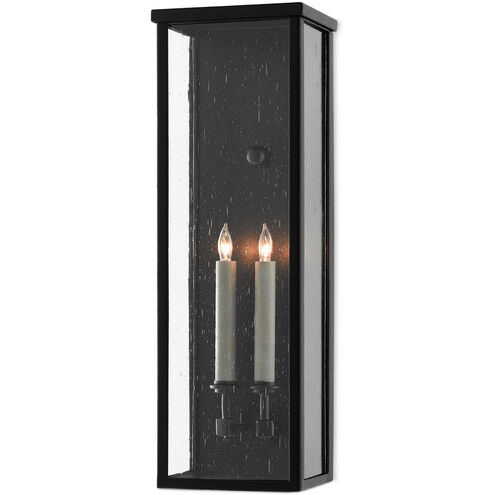 Tanzy 2 Light 23.75 inch Midnight Outdoor Wall Sconce, Medium