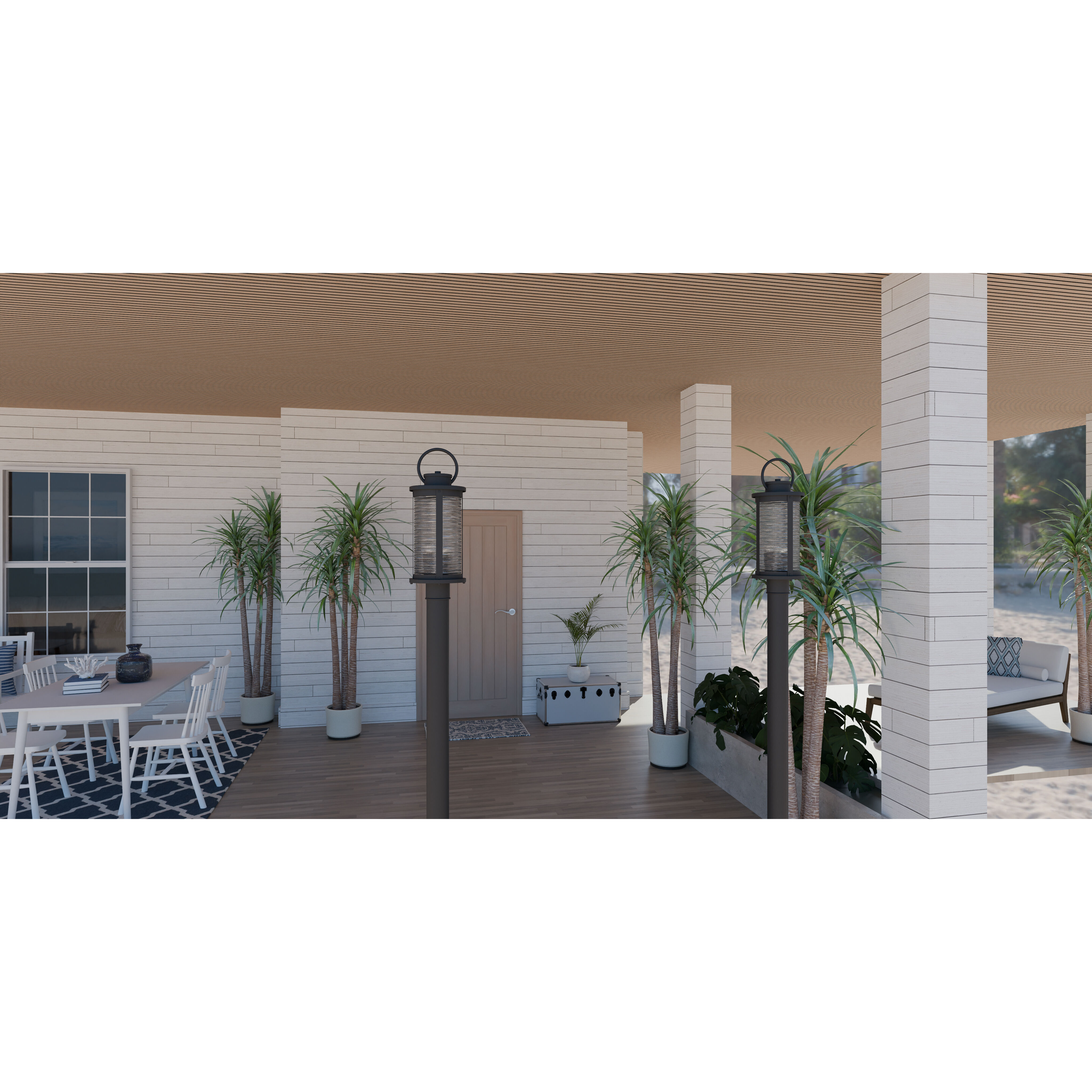 Tilmore 1 Light 7.5 inch Matte Black Outdoor Lantern, Large