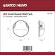 Brentwood LED 9 inch Black Outdoor Wall Pack