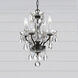 Traditional Crystal 4 Light 11 inch English Bronze Mini Chandelier Ceiling Light in Clear Swarovski Strass