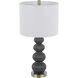 Carlisle 26 inch 100.00 watt Dark Grey Table Lamp Set Portable Light