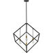 Vertical 4 Light 34 inch Bronze and Olde Brass Chandelier Ceiling Light