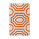 Hudson Park 36 X 24 inch Orange and Neutral Area Rug, Polyester