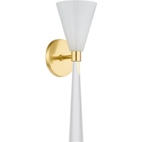 Amara 1 Light 5.25 inch Aged Brass Wall Sconce Wall Light