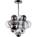 Pallocino LED 16 inch Chrome Down Chandelier Ceiling Light