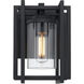 Tribeca 1 Light 11.25 inch Natural Black Outdoor Wall