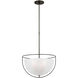 Paloma Contreras Odeon LED 18 inch Bronze Pendant Ceiling Light, Large
