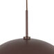 Kirby 1 Light 22.25 inch Burgundy Pendant Ceiling Light