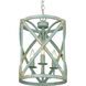 Alcott 3 Light 13 inch Antique Teal Pendant Ceiling Light