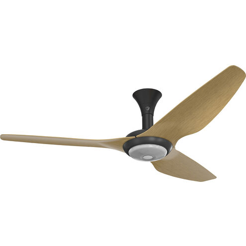 Haiku 60 inch Black with Caramel Wood Grain Blades Outdoor Ceiling Fan
