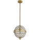 Irene 1 Light 12 inch Antique Brass Pendant Ceiling Light
