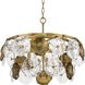 Loretta 6 Light 27 inch Gold Ombre Chandelier Ceiling Light, Design Series