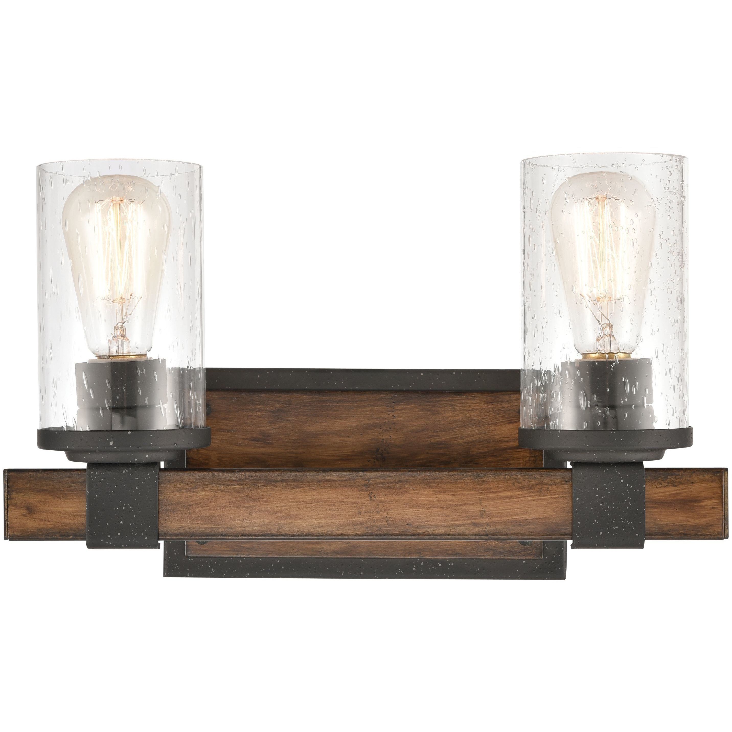 Annenberg 2 Light 15 inch Distressed Black Vanity Light Wall Light