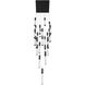 Original Glacier Avenue LED 28 inch Black Multi Port Pendant Ceiling Light in Bubbled