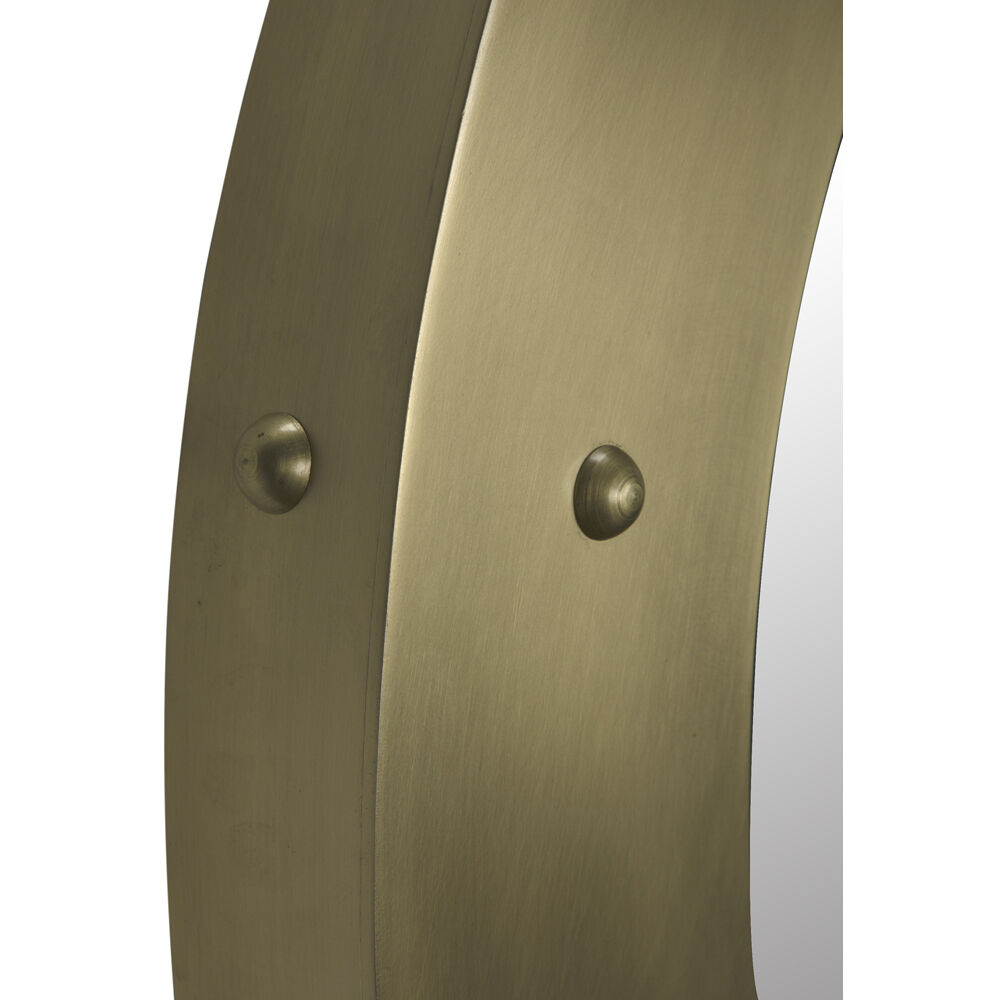 Clay 36 X 36 inch Antique Brass Mirror, Large