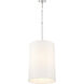 Palmetto 4 Light 14.5 inch Polished Nickel Pendant Ceiling Light