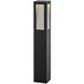 Taper 120v 28.00 watt Black Landscape Path Bollard