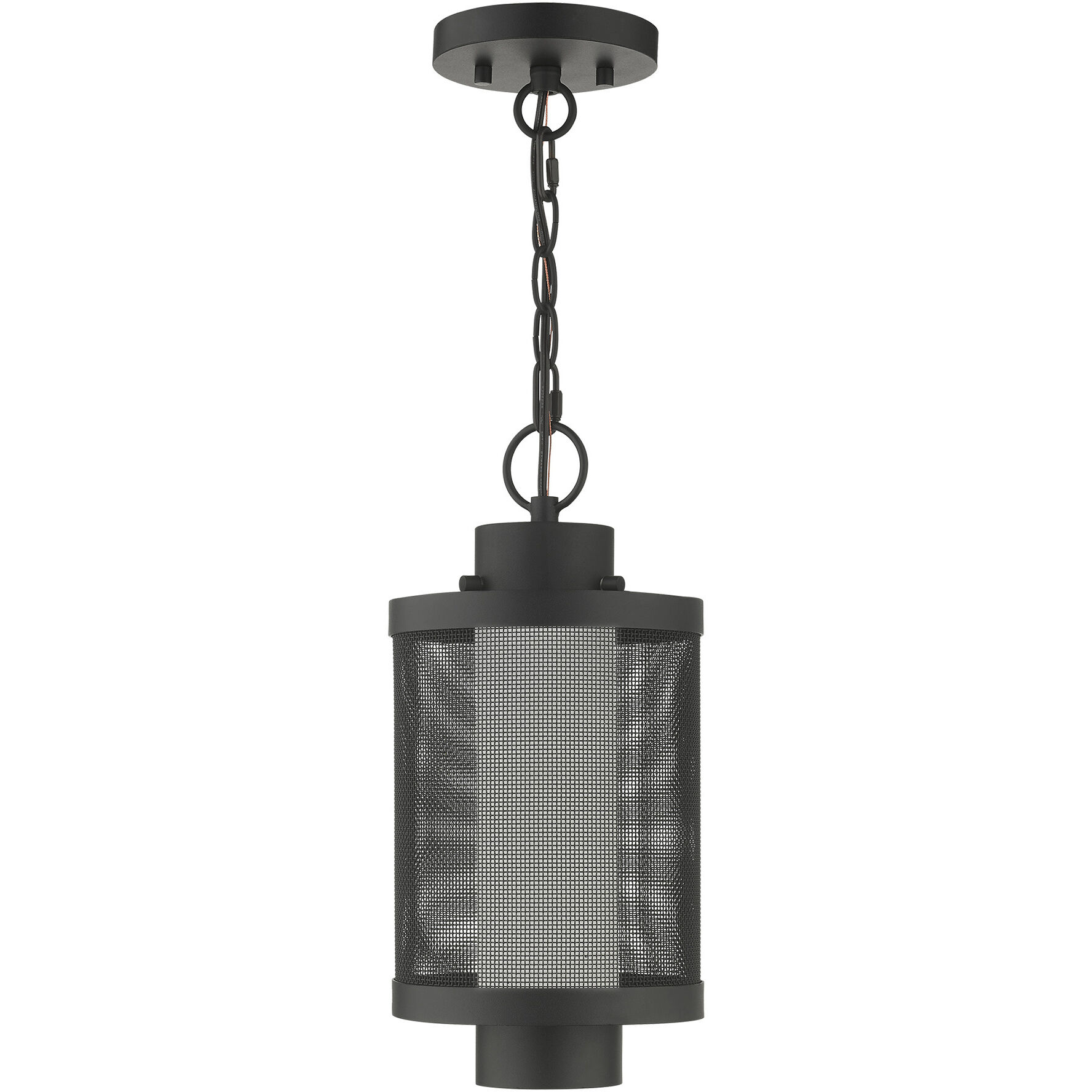 Nottingham 1 Light 9 inch Textured Black Outdoor Pendant Lantern