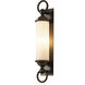 Cavo 1 Light 25.8 inch Coastal Bronze Outdoor Wall Sconce in Opal, Large