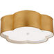 kate spade new york Bryce 4 Light 20 inch Gild and White Flush Mount Ceiling Light, Large
