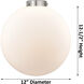 Downtown Urban Beacon 1 Light 12 inch Brushed Satin Nickel Mini Pendant Ceiling Light in Seedy
