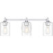 Ryehouse 3 Light 23.75 inch Chrome Bathroom Vanity Light Wall Light